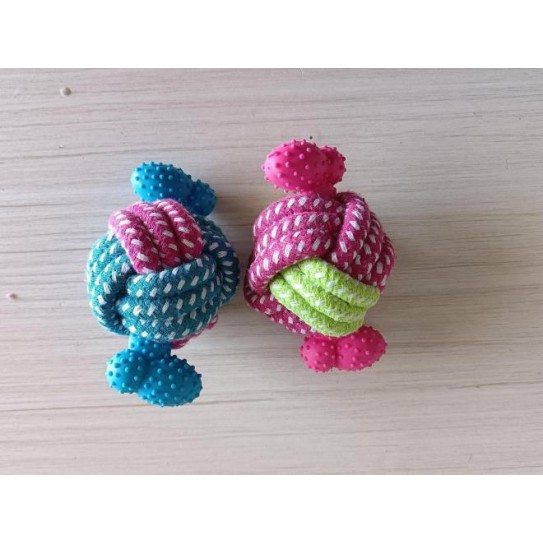 CC117-210 pet chew toys with rope ballz