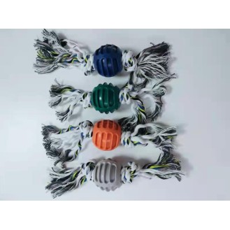 CC117-216 pet chew toys ball with rope 55094