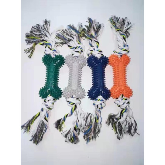 CC117-217 pet chew toys bone with rope 55098
