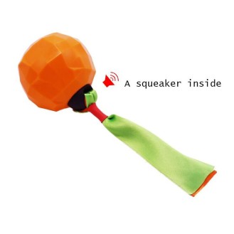 CC117-222 pet chew toys with ribbon orange