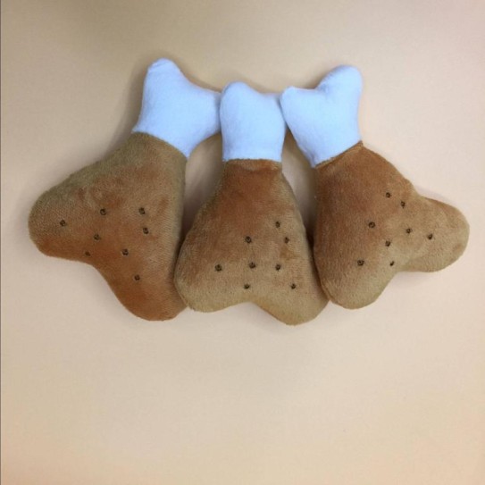 CC117-231 pet plush toys chicken leg