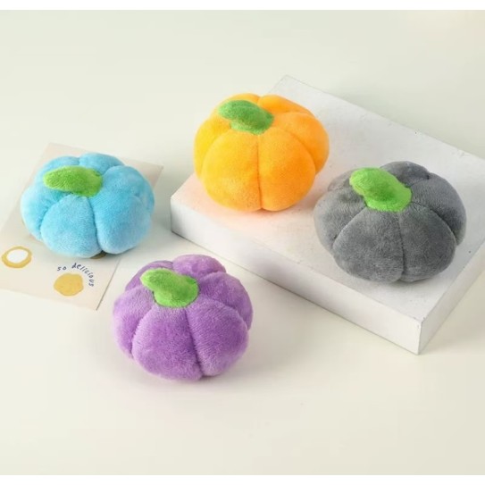 CC117-246 pet plush toys pumpkin