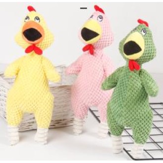 CC117-257 pet plush toys screeching chicken
