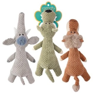 CC117-266 pet plush toys elephant lion wolf