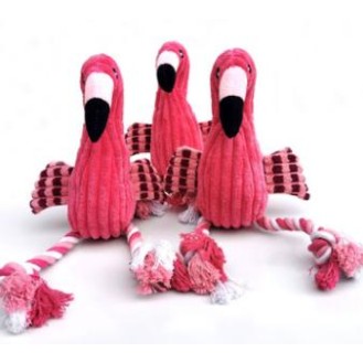 CC117-276 pet plush toys flamingo