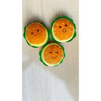 CC117-282 pet plush toys hamburger486