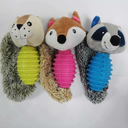 CC117-287 pet plush toys animal with ball30305