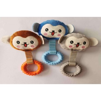 CC117-288 pet plush toys monkey with ring30309