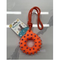 Pet chew toys with rope ring