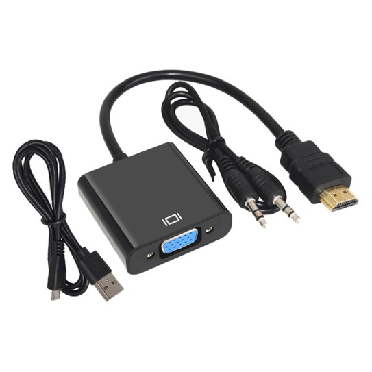 CC125-039 HDMI TO VGA with Audio&Charge Cable