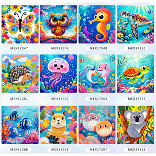 CC128-013 diamond picture with frameMEX30x30