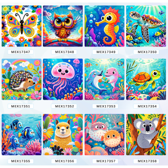 CC128-013 diamond picture with frameMEX30x30