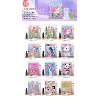 CC128-014 diamond picture with frameDDEX25x30