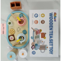 Wooden tea set toy wooden toys