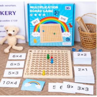 CC-141-002multiplication board game wooden toys