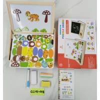 Magnetic puzzle board wooden toys