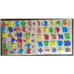 CC-141-00930*30 123 ABC wooden toys30*30