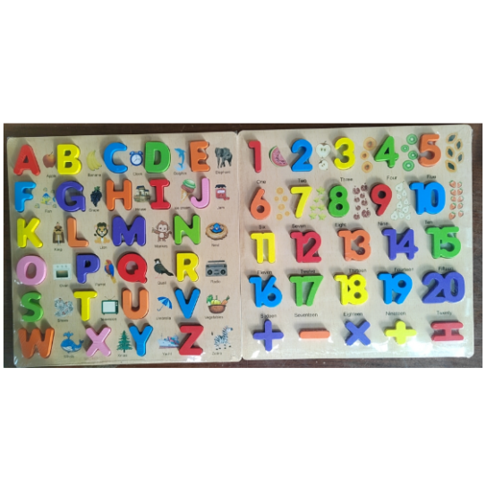 CC-141-00930*30 123 ABC wooden toys30*30