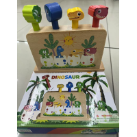Wooden POP-UP dinosaur toys