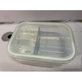 CC144-014 glass food containertwo compartmentBXW-101-2 1000ml