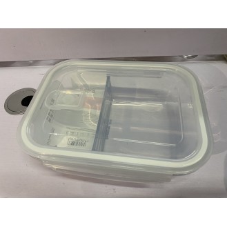 CC144-014 glass food containertwo compartmentBXW-101-2 1000ml