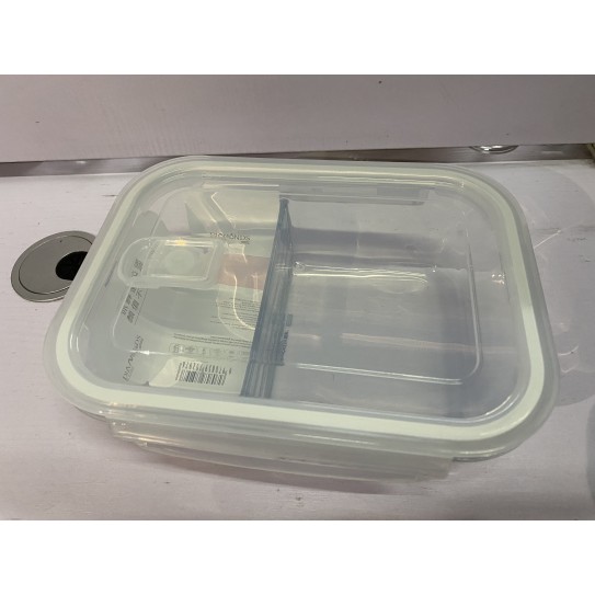 CC144-014 glass food containertwo compartmentBXW-101-2 1000ml