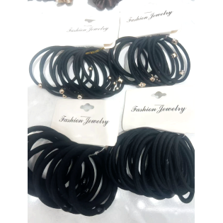CC146-001 Black hair tie12pcs/ 10pcs/15pcs