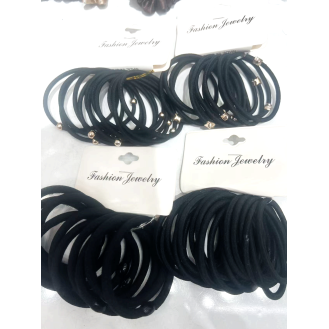 CC146-001 Black hair tie12pcs/ 10pcs/15pcs