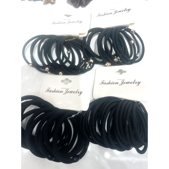 CC146-001 Black hair tie12pcs/ 10pcs/15pcs
