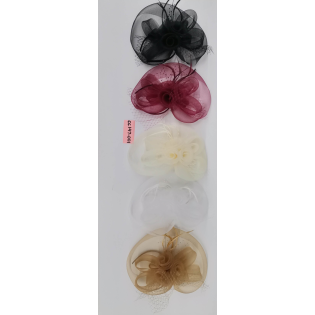 CC147-001 Netted feather hat