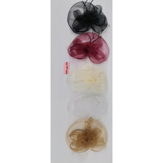 CC147-001 Netted feather hat