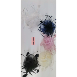 CC147-005 Netted feather hat