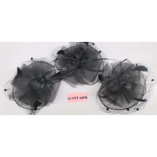 CC147-006 Netted feather hat