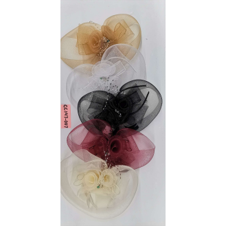 CC147-007 Netted feather hat