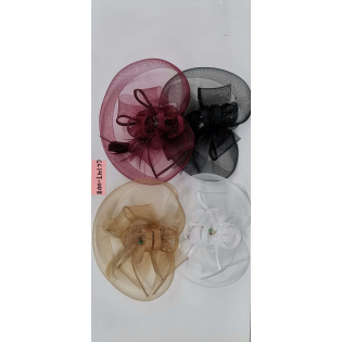 CC147-008 Netted feather hat