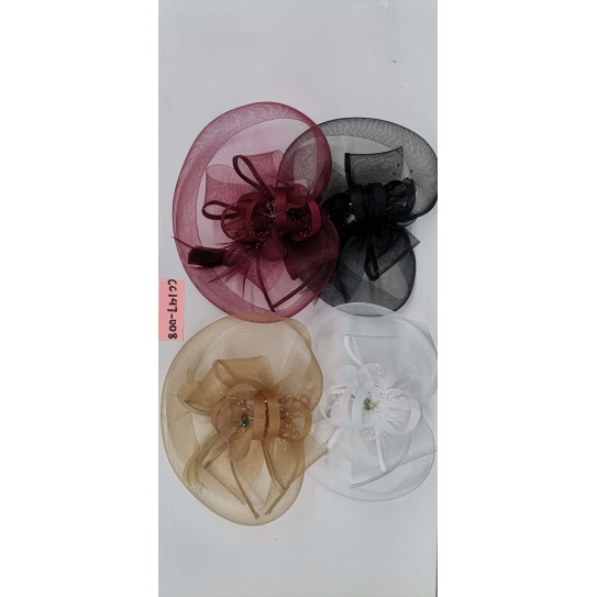 CC147-008 Netted feather hat