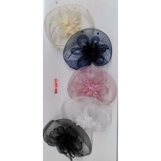 CC147-009 Netted feather hat