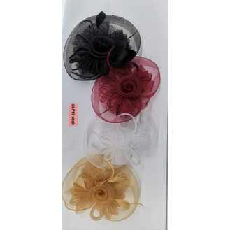 CC147-010 Netted feather hat