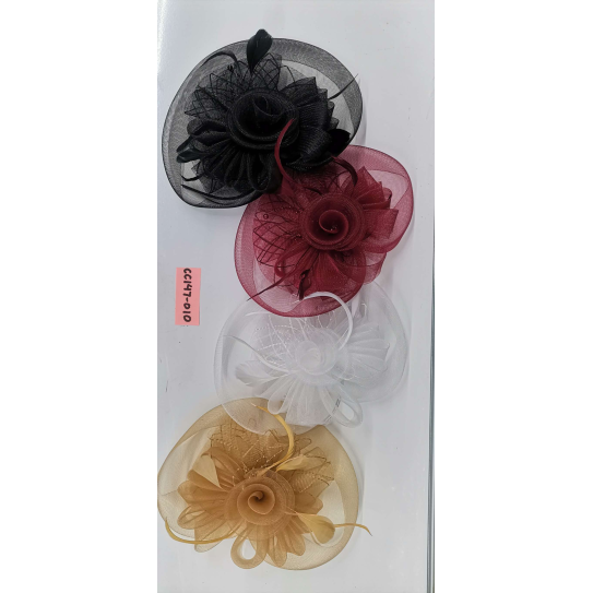 CC147-010 Netted feather hat