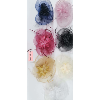 CC147-011 Netted feather hat