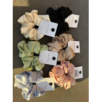 Assorted velvet hair scrunchies