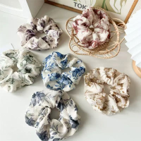 Assorted velvet hair scrunchies