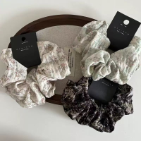 Assorted velvet hair scrunchies