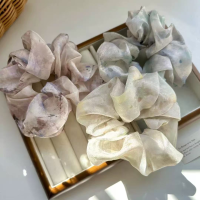 Assorted velvet hair scrunchies