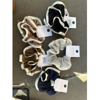 Assorted velvet hair scrunchies