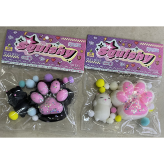 CC163-003 Glitter Cat Jellies Squeeze toy