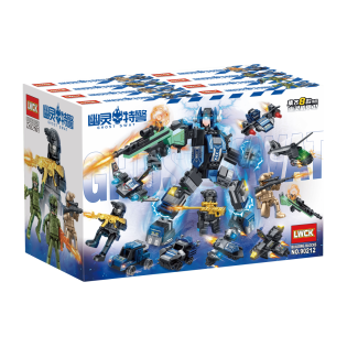 CC167-030 Ghost SWAT Police Building Block LW90212