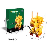 Block Dinosaur Building BlockTriceratops