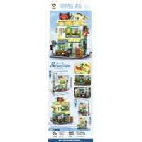 Street Cape Townlife Shop Mall Building Block