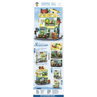CC167-095 StreetCape Townlife Shop Mall Building Block47117